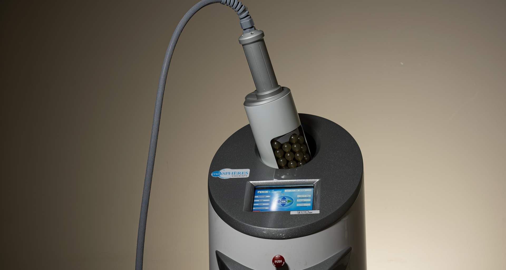Endospheres compressive microvibration device at MED YU MED, Bluewaters Island, Dubai